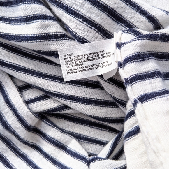 GAP Slub Vee Striped Sweater, S - Picture 4 of 7